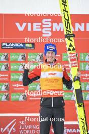31.03.2023, Planica, Slovenia (SLO): Stefan Kraft (AUT), 2nd place of Overall WorldCup - FIS world cup ski flying men, cups, Planica (SLO). www.nordicfocus.com. © Reichert/NordicFocus. Every downloaded picture is fee-liable.