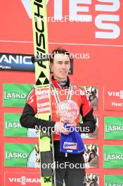 02.04.2023, Planica, Slovenia (SLO): Stefan Kraft (AUT), Ski Flying Overall World Cup, Winner, 1st place - FIS world cup ski flying men, cups, Planica (SLO). www.nordicfocus.com. © Reichert/NordicFocus. Every downloaded picture is fee-liable.