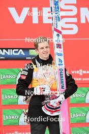 02.04.2023, Planica, Slovenia (SLO): Halvor Egner Granerud (NOR), Ski Jumping Overall World Cup, winner, 1st place - FIS world cup ski flying men, cups, Planica (SLO). www.nordicfocus.com. © Reichert/NordicFocus. Every downloaded picture is fee-liable.