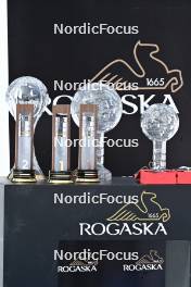 02.04.2023, Planica, Slovenia (SLO): feature: cups, trophies - FIS world cup ski flying men, cups, Planica (SLO). www.nordicfocus.com. © Reichert/NordicFocus. Every downloaded picture is fee-liable.