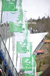 31.03.2023, Planica, Slovenia (SLO): feature: windy conditions - FIS world cup ski flying men, individual HS240, Planica (SLO). www.nordicfocus.com. © Reichert/NordicFocus. Every downloaded picture is fee-liable.