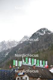 31.03.2023, Planica, Slovenia (SLO): feature: windy conditions, mountains, cloudy - FIS world cup ski flying men, individual HS240, Planica (SLO). www.nordicfocus.com. © Reichert/NordicFocus. Every downloaded picture is fee-liable.