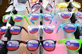 31.03.2023, Planica, Slovenia (SLO): feature: souvenir shop, glasses - FIS world cup ski flying men, individual HS240, Planica (SLO). www.nordicfocus.com. © Reichert/NordicFocus. Every downloaded picture is fee-liable.