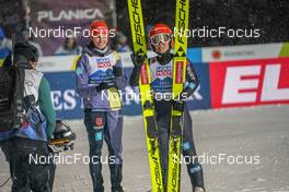 26.02.2023, Planica, Slovenia (SLO): Selina Freitag (GER), Katharina Althaus (GER), (l-r)  - FIS nordic world ski championships ski jumping men, mixed team HS100, Planica (SLO). www.nordicfocus.com. © Thibaut/NordicFocus. Every downloaded picture is fee-liable.