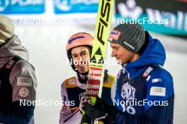 03.12.2023, Lillehammer, Norway (NOR): Stefan Kraft (AUT), Daniel Huber (AUT), (l-r)  - FIS world cup ski jumping men, individual HS140, Lillehammer (NOR). www.nordicfocus.com. © Thibaut/NordicFocus. Every downloaded picture is fee-liable.