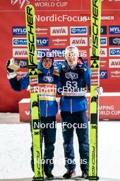 03.12.2023, Lillehammer, Norway (NOR): Stefan Kraft (AUT), Jan Hoerl (AUT), (l-r)  - FIS world cup ski jumping men, individual HS140, Lillehammer (NOR). www.nordicfocus.com. © Thibaut/NordicFocus. Every downloaded picture is fee-liable.