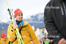 31.12.2023, Garmisch, Germany (GER): Constantin Schmid (GER) - FIS world cup ski jumping men, four hills tournament, individual HS142, Garmisch (GER). www.nordicfocus.com. © Reichert/NordicFocus. Every downloaded picture is fee-liable.