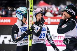 05.02.2023, Willingen, Germany (GER): Yuki Ito (JPN), Sara Takanashi (JPN), Nozomi Maruyama (JPN), (l-r)  - FIS world cup ski jumping women, individual HS147, Willingen (GER). www.nordicfocus.com. © Thibaut/NordicFocus. Every downloaded picture is fee-liable