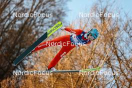 10.02.2023, Hinzenbach, Austria (AUT): Emely Torazza (SUI) - FIS world cup ski jumping women, individual HS90, Hinzenbach (AUT). www.nordicfocus.com. © Modica/NordicFocus. Every downloaded picture is fee-liable.