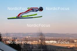 10.02.2023, Hinzenbach, Austria (AUT): Qi Liu (CHN) - FIS world cup ski jumping women, individual HS90, Hinzenbach (AUT). www.nordicfocus.com. © Modica/NordicFocus. Every downloaded picture is fee-liable.