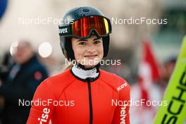 10.02.2023, Hinzenbach, Austria (AUT): Sina Arnet (SUI)- FIS world cup ski jumping women, individual HS90, Hinzenbach (AUT). www.nordicfocus.com. © Modica/NordicFocus. Every downloaded picture is fee-liable.