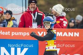 11.02.2023, Hinzenbach, Austria (AUT): Eva Pinkelnig (AUT) - FIS world cup ski jumping women, individual HS90, Hinzenbach (AUT). www.nordicfocus.com. © Modica/NordicFocus. Every downloaded picture is fee-liable.