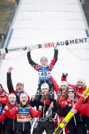 11.02.2023, Hinzenbach, Austria (AUT): Chiara Kreuzer (AUT), Eva Pinkelnig (AUT), (l-r)  - FIS world cup ski jumping women, individual HS90, Hinzenbach (AUT). www.nordicfocus.com. © Modica/NordicFocus. Every downloaded picture is fee-liable.