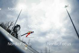 11.02.2023, Hinzenbach, Austria (AUT): Emely Torazza (SUI) - FIS world cup ski jumping women, individual HS90, Hinzenbach (AUT). www.nordicfocus.com. © Modica/NordicFocus. Every downloaded picture is fee-liable.
