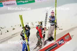 11.03.2023, Oslo, Norway (NOR): Ema Klinec (SLO), Chiara Kreuzer (AUT), Anna Odine Stroem (NOR), (l-r)  - FIS world cup ski jumping women, individual HS134, Oslo (NOR). www.nordicfocus.com. © Thibaut/NordicFocus. Every downloaded picture is fee-liable.