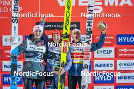 15.03.2023, Lillehammer, Norway (NOR): Alexandria Loutitt (CAN), Katharina Althaus (GER), Eva Pinkelnig (AUT), (l-r)  - FIS world cup ski jumping women, individual HS140, Lillehammer (NOR). www.nordicfocus.com. © Thibaut/NordicFocus. Every downloaded picture is fee-liable.