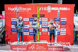 15.03.2023, Lillehammer, Norway (NOR): Alexandria Loutitt (CAN), Katharina Althaus (GER), Eva Pinkelnig (AUT), (l-r)  - FIS world cup ski jumping women, individual HS140, Lillehammer (NOR). www.nordicfocus.com. © Thibaut/NordicFocus. Every downloaded picture is fee-liable.