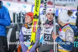 15.03.2023, Lillehammer, Norway (NOR): Katharina Althaus (GER), Alexandria Loutitt (CAN), Eva Pinkelnig (AUT), (l-r)  - FIS world cup ski jumping women, individual HS140, Lillehammer (NOR). www.nordicfocus.com. © Thibaut/NordicFocus. Every downloaded picture is fee-liable.