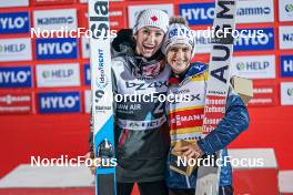 15.03.2023, Lillehammer, Norway (NOR): Alexandria Loutitt (CAN), Eva Pinkelnig (AUT), (l-r)  - FIS world cup ski jumping women, individual HS140, Lillehammer (NOR). www.nordicfocus.com. © Thibaut/NordicFocus. Every downloaded picture is fee-liable.