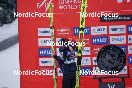 19.03.2023, Vikersund, Norway (NOR): Ema Klinec (SLO), Katharina Althaus (GER), (l-r)  - FIS ski flying women, individual HS240, Vikersund (NOR). www.nordicfocus.com. © Thibaut/NordicFocus. Every downloaded picture is fee-liable.