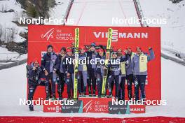 19.03.2023, Vikersund, Norway (NOR): Selina Freitag (GER), Katharina Althaus (GER), (l-r) with Team Germany - FIS ski flying women, individual HS240, Vikersund (NOR). www.nordicfocus.com. © Thibaut/NordicFocus. Every downloaded picture is fee-liable.