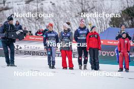 19.03.2023, Vikersund, Norway (NOR): Katharina Althaus (GER), Alexandria Loutitt (CAN), Maren Lundby (NOR), (l-r)  - FIS ski flying women, individual HS240, Vikersund (NOR). www.nordicfocus.com. © Thibaut/NordicFocus. Every downloaded picture is fee-liable.