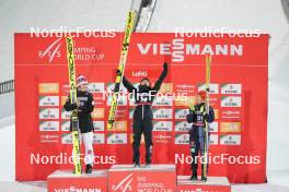 24.03.2023, Lahti, Finland (FIN): Anna Odine Stroem (NOR), Yuki Ito (JPN), Katharina Althaus (GER), (l-r) - FIS world cup ski jumping women, individual HS130, Lahti (FIN). www.nordicfocus.com. © Thibaut/NordicFocus. Every downloaded picture is fee-liable.