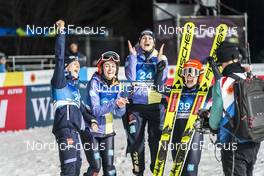 23.02.2023, Planica, Slovenia (SLO): Luisa Goerlich (GER), Selina Freitag (GER), Anna Rupprecht (GER), Katharina Althaus (GER), (l-r)  - FIS nordic world ski championships ski jumping women, individual HS100, Planica (SLO). www.nordicfocus.com. © Thibaut/NordicFocus. Every downloaded picture is fee-liable.