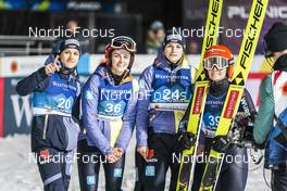 23.02.2023, Planica, Slovenia (SLO): Luisa Goerlich (GER), Selina Freitag (GER), Anna Rupprecht (GER), Katharina Althaus (GER), (l-r)  - FIS nordic world ski championships ski jumping women, individual HS100, Planica (SLO). www.nordicfocus.com. © Thibaut/NordicFocus. Every downloaded picture is fee-liable.