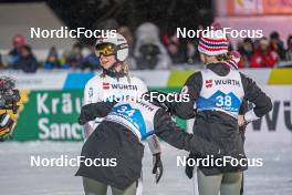 01.03.2023, Planica, Slovenia (SLO): Maren Lundby (NOR), Silje Opseth (NOR), Anna Odine Stroem (NOR), (l-r)  - FIS nordic world ski championships ski jumping women, individual HS138, Planica (SLO). www.nordicfocus.com. © Thibaut/NordicFocus. Every downloaded picture is fee-liable.