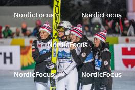 01.03.2023, Planica, Slovenia (SLO): Silje Opseth (NOR), Maren Lundby (NOR), Anna Odine Stroem (NOR), Thea Minyan Bjoerseth (NOR), (l-r)  - FIS nordic world ski championships ski jumping women, individual HS138, Planica (SLO). www.nordicfocus.com. © Thibaut/NordicFocus. Every downloaded picture is fee-liable.