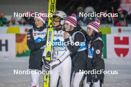 01.03.2023, Planica, Slovenia (SLO): Silje Opseth (NOR), Maren Lundby (NOR), Anna Odine Stroem (NOR), Thea Minyan Bjoerseth (NOR), (l-r)  - FIS nordic world ski championships ski jumping women, individual HS138, Planica (SLO). www.nordicfocus.com. © Thibaut/NordicFocus. Every downloaded picture is fee-liable.