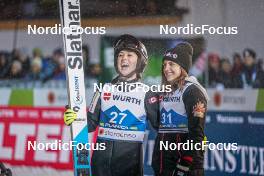01.03.2023, Planica, Slovenia (SLO): Alexandria Loutitt (CAN), Abigail Strate (CAN), (l-r)  - FIS nordic world ski championships ski jumping women, individual HS138, Planica (SLO). www.nordicfocus.com. © Thibaut/NordicFocus. Every downloaded picture is fee-liable.