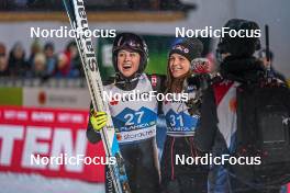 01.03.2023, Planica, Slovenia (SLO): Alexandria Loutitt (CAN), Abigail Strate (CAN), (l-r)  - FIS nordic world ski championships ski jumping women, individual HS138, Planica (SLO). www.nordicfocus.com. © Thibaut/NordicFocus. Every downloaded picture is fee-liable.