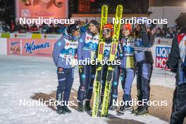 01.03.2023, Planica, Slovenia (SLO): Pauline Hessler (GER), Katharina Althaus (GER), Selina Freitag (GER), (l-r)  - FIS nordic world ski championships ski jumping women, individual HS138, Planica (SLO). www.nordicfocus.com. © Thibaut/NordicFocus. Every downloaded picture is fee-liable.