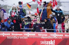 16.12.2023, Engelberg, Switzerland (SUI): French fans   - FIS world cup ski jumping women, individual HS140, Engelberg (SUI). www.nordicfocus.com. © Thibaut/NordicFocus. Every downloaded picture is fee-liable