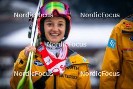 14.12.2023, Engelberg, Switzerland (SUI): Katharina Schmid (GER) - FIS world cup ski jumping women, training, Engelberg (SUI). www.nordicfocus.com. © Thibaut/NordicFocus. Every downloaded picture is fee-liable