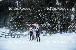 14.01.2023, Sexten, Italy (ITA): Alfred Buskqvist, Alnes Gjerde, (l-r)  - Ski Classics Pustertaler Ski Marathon - Sexten (ITA). www.nordicfocus.com. © Vanzetta/NordicFocus. Every downloaded picture is fee-liable.