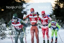 14.01.2023, Sexten, Italy (ITA): Simon Jonsson, Michael Vank, Sadurni Betriu, (l-r)  - Ski Classics Pustertaler Ski Marathon - Sexten (ITA). www.nordicfocus.com. © Vanzetta/NordicFocus. Every downloaded picture is fee-liable.