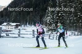 14.01.2023, Sexten, Italy (ITA): Karolina Hedenstroem, Haag Joensson, (l-r)  - Ski Classics Pustertaler Ski Marathon - Sexten (ITA). www.nordicfocus.com. © Vanzetta/NordicFocus. Every downloaded picture is fee-liable.