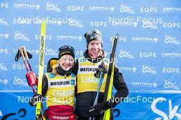 14.01.2023, Sexten, Italy (ITA): Ida Dahl, Emil Persson, (l-r)  - Ski Classics Pustertaler Ski Marathon - Sexten (ITA). www.nordicfocus.com. © Vanzetta/NordicFocus. Every downloaded picture is fee-liable.