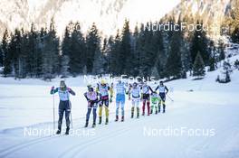 14.01.2023, Sexten, Italy (ITA): Haag Joensson, Karolina Hedenstroem, Ida Palmberg, Sandra Schuetzova, Frida Erkers, Karolina Grohova, (l-r), (l-r)  - Ski Classics Pustertaler Ski Marathon - Sexten (ITA). www.nordicfocus.com. © Vanzetta/NordicFocus. Every downloaded picture is fee-liable.