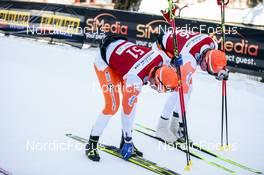 14.01.2023, Sexten, Italy (ITA): Jonas Bergli, Sigurd Hulbak, (l-r)  - Ski Classics Pustertaler Ski Marathon - Sexten (ITA). www.nordicfocus.com. © Vanzetta/NordicFocus. Every downloaded picture is fee-liable.