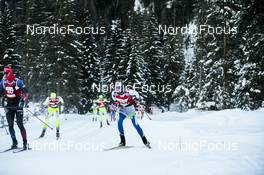 14.01.2023, Sexten, Italy (ITA): Athletes after the start   - Ski Classics Pustertaler Ski Marathon - Sexten (ITA). www.nordicfocus.com. © Vanzetta/NordicFocus. Every downloaded picture is fee-liable.