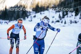 14.01.2023, Sexten, Italy (ITA): Sofia Lindberg, Gangs¿ S¿rum, (l-r)  - Ski Classics Pustertaler Ski Marathon - Sexten (ITA). www.nordicfocus.com. © Vanzetta/NordicFocus. Every downloaded picture is fee-liable.