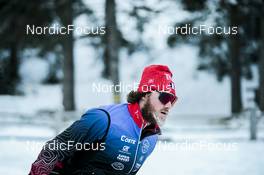 14.01.2023, Sexten, Italy (ITA): Athlete warming up   - Ski Classics Pustertaler Ski Marathon - Sexten (ITA). www.nordicfocus.com. © Vanzetta/NordicFocus. Every downloaded picture is fee-liable.