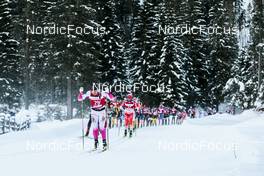 14.01.2023, Sexten, Italy (ITA): Viktor Maeenpaeae, Lorenzo Busin, (l-r)  - Ski Classics Pustertaler Ski Marathon - Sexten (ITA). www.nordicfocus.com. © Vanzetta/NordicFocus. Every downloaded picture is fee-liable.