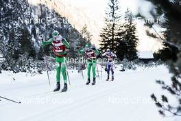 14.01.2023, Sexten, Italy (ITA): Magnus Waaler, Henrik Webjoernsen, Lauro Braendli, (l-r)  - Ski Classics Pustertaler Ski Marathon - Sexten (ITA). www.nordicfocus.com. © Vanzetta/NordicFocus. Every downloaded picture is fee-liable.