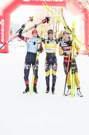 14.01.2023, Sexten, Italy (ITA): Alnes Gjerde, Ida Dahl, Emilie Fleten, (l-r)  - Ski Classics Pustertaler Ski Marathon - Sexten (ITA). www.nordicfocus.com. © Vanzetta/NordicFocus. Every downloaded picture is fee-liable.