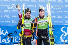 14.01.2023, Sexten, Italy (ITA): Ida Dahl, Alfred Buskqvist, (l-r)  - Ski Classics Pustertaler Ski Marathon - Sexten (ITA). www.nordicfocus.com. © Vanzetta/NordicFocus. Every downloaded picture is fee-liable.